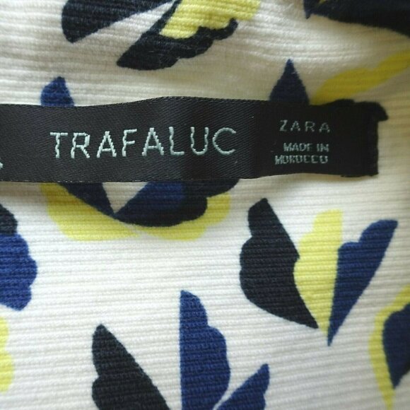 Zara Trafaluc Women's Tank Dress Sleeveless Box-Pleated Geometric Print Zip S - Picture 5 of 12